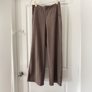 Max Studio Chocolate Brown Herringbone Knit Pants